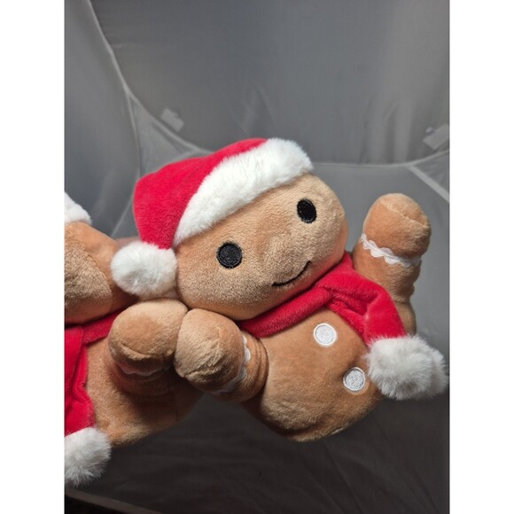 Ladies Holiday Slippers Gingerbread Figurehead Size S 7 / 8 Soft Cozy New - Picture 7 of 7